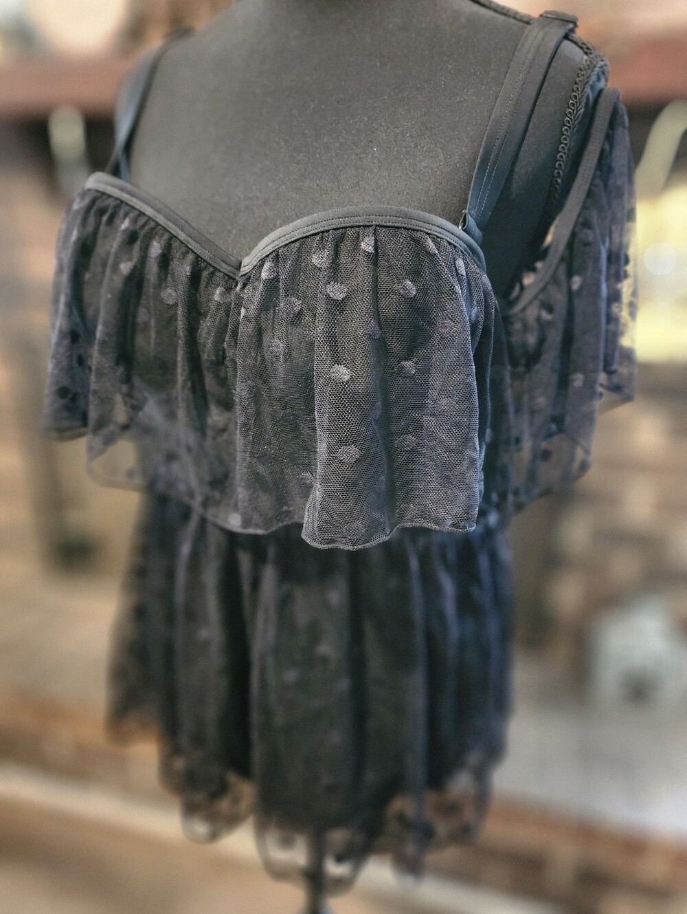 Black Lace Bathing Suit One Piece Sexy